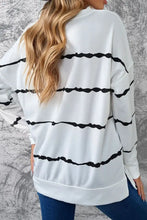 Black and White Striped Long Sleeve Shirt for Women Woman T Shirts
