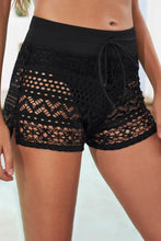 Black Crochet Swim Shorts for Women Beachwear Swim Bottoms Swim Bottoms