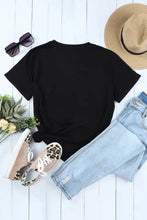 Black Floral Amen Graphic T Shirt for Women Woman T Shirts