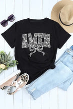 Black Floral Amen Graphic T Shirt for Women Woman T Shirts