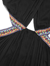 Black Halter Maxi Dress with Side Cutouts Maxi Dresses