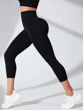 Black High-Waisted Athletic Leggings for Women Woman Leggings