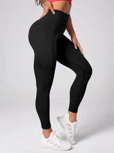 Black High-Waisted Ribbed Leggings for Women Woman Leggings