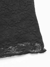 Black Lace Short Sleeve Top for Women Woman T Shirts