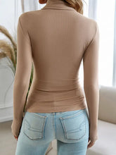 Black Long-Sleeve Turtleneck Top for Women Woman T Shirts