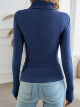 Black Long-Sleeve Turtleneck Top for Women Woman T Shirts