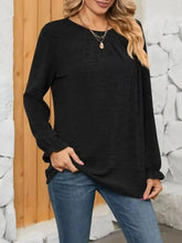 Black Long Sleeve Women’s Blouse 100 Percent Polyester Woman T Shirts