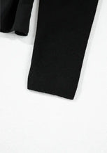 Black Long-Sleeved Peplum Top for Women Woman T Shirts