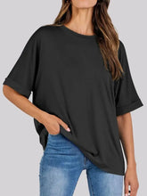 Black Oversized Short Sleeve T Shirt for Women Woman T Shirts