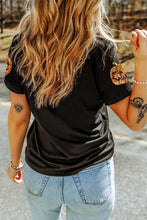 Black Sequin Pumpkin T-Shirt for Women Woman T Shirts