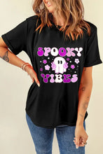 Black Spooky Vibes Graphic T Shirt for Women Woman T Shirts