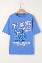 Blue Rodeo Graphic T-Shirt for Women in Cotton Blend Woman T Shirts