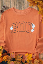 BOO Round Neck Long Sleeve Sweatshirt Woman Sweatshirts