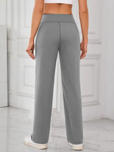 Brown High Waisted Wide Leg Lounge Pants Woman Leggings