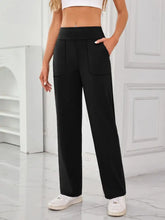 Brown High Waisted Wide Leg Lounge Pants Woman Leggings