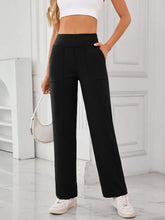 Brown High Waisted Wide Leg Lounge Pants Woman Leggings
