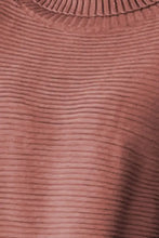 Brown Ribbed Turtleneck Sweater with Long Sleeve Length Sweater Pullovers