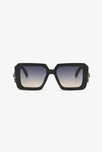 Brown Square Sunglasses with Tortoise Shell Temples and Gradient Lenses Sunglasses