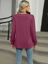 Burgundy Long Sleeve Blouse for Women Woman T Shirts