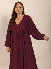 Burgundy Long Sleeve Ruched Maxi Dress Maxi Dresses