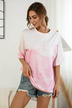 Tie-Dye Round Neck Tee Shirt Woman T Shirts