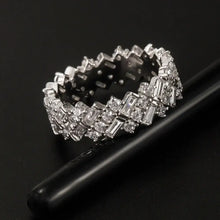Inlaid Zircon 925 Sterling Silver Ring Rings