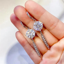 10 Carat Moissanite 925 Sterling Silver Earrings Earrings