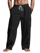 Men's Full Size Drawstring Pants with Pockets Plus Size Woman Sweatpants