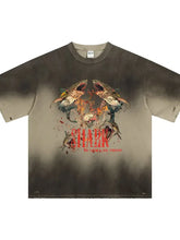 Men's Graphic Round Neck Half Sleeve T-Shirt Mens Tops