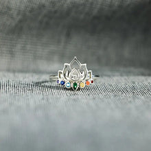 925 Sterling Silver Inlaid Zircon Lotus Shape Ring Silver Rings