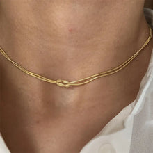 Titanium Steel Knotted Necklace Necklaces