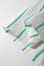 St Patricks Striped Wide Short Sleeve Shift Mini Shirt Dress Casual Dresses