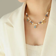 18K Gold-Plated Beaded Charm Necklace Necklaces