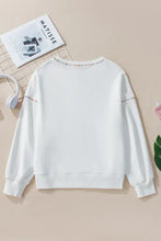 MARDI GRAS Round Neck Long Sleeve Sweatshirt Woman Sweatshirts