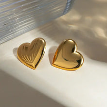 Stainless Steel Heart Stud Earrings Earrings