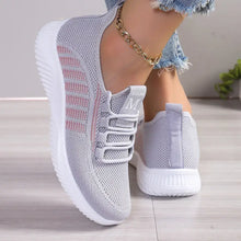 Round Toe Flats Athletic Gray Woman Athletic Shoes