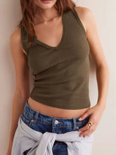 V-Neck Wide Strap Tank Tanks & Camis