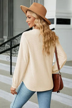 V-Neck Long Sleeve Blouse Woman Blouses