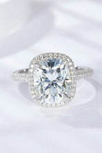 Adored 6 Carat Moissanite Halo Ring Silver Rings