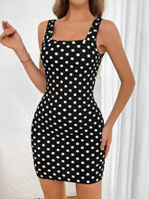 Contrast Polka Dot Mini Cami Dress Casual Dresses