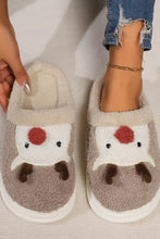 Elk Furry PVC Flat Slippers Woman Slippers