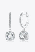 Adored Moissanite Huggie Drop Earrings Silver One Size Earrings