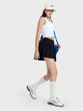 Millennia Pleated Detail Mid-Rise Waist Active Skirt Woman Activewear