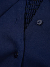 V Neck Buttoned Front Shirred Back Short Sleeve Midi Dress Woman Casual Dress