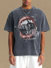 Men's Graphic Round Neck Half Sleeve T-Shirt Mens Tops