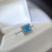 2 Carat Moissanite 925 Sterling Silver Square Shape Ring Rings