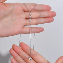 1.3 Carat Moissanite 925 Sterling Silver Drop Necklace Necklaces