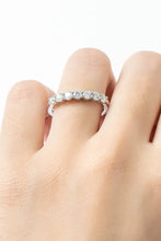 Can't Stop Your Shine Moissanite Platinum-Plated Ring Silver Rings