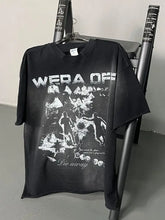 Men's Graphic Round Neck Half Sleeve T-Shirt Black Mens Tops