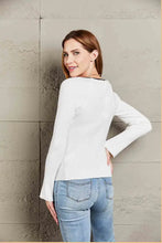 Contrast Sweetheart Neck Ribbed Top Woman Blouses